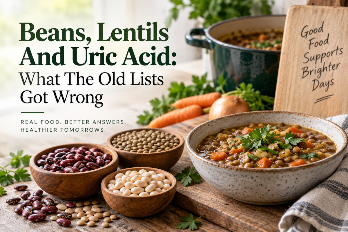 Beans, Lentils, And Uric Acid: What The Old Lists Got Wrong
