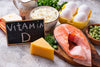 table full of foods high in Vitamin D