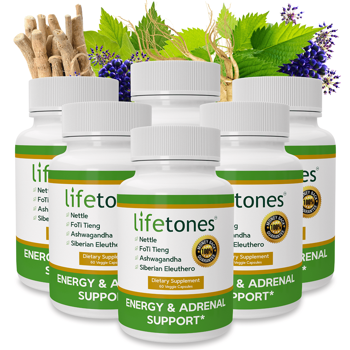 Lifetones Energy & Adrenal Support Capsules | Subscribe & Save