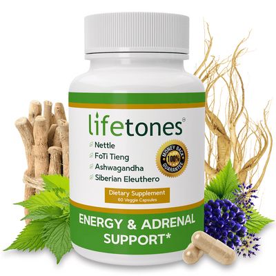 Lifetones Energy & Adrenal Support | 60 Capsules