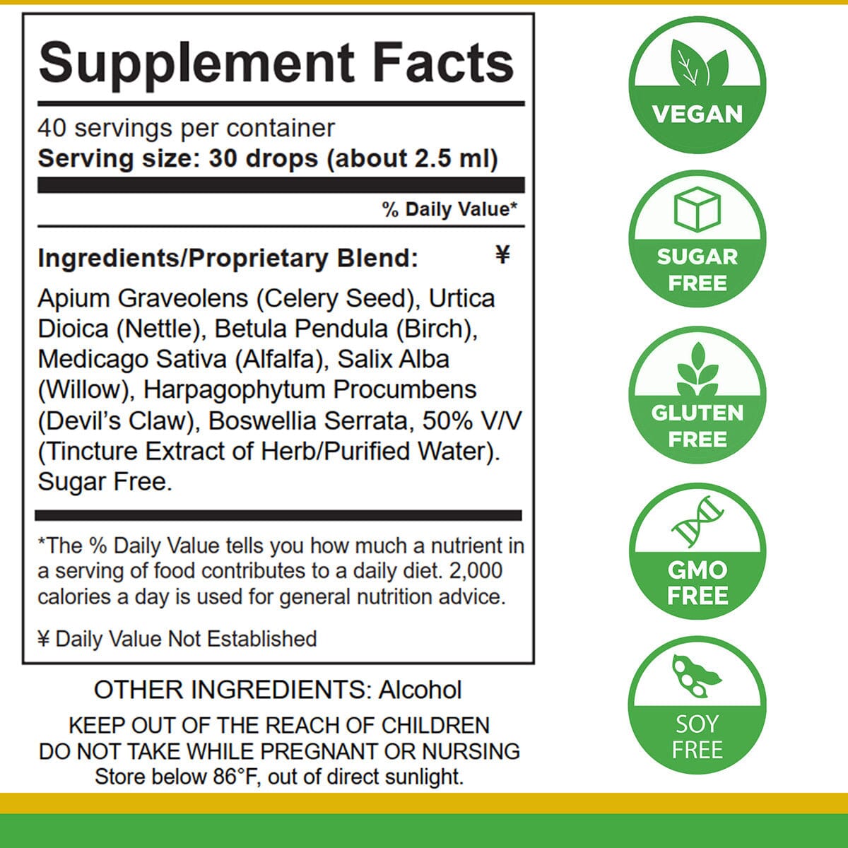 Buy 2 Uric Acid Support Tinctures,  Get a Free Wooden Massager