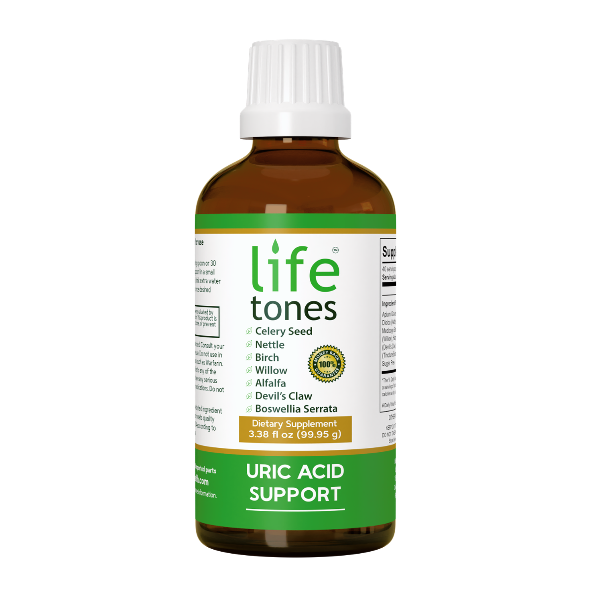 1 bottle of Lifetones Uric Acid Support Tincture
