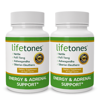 Lifetones Energy & Adrenal Support | 2-Pack