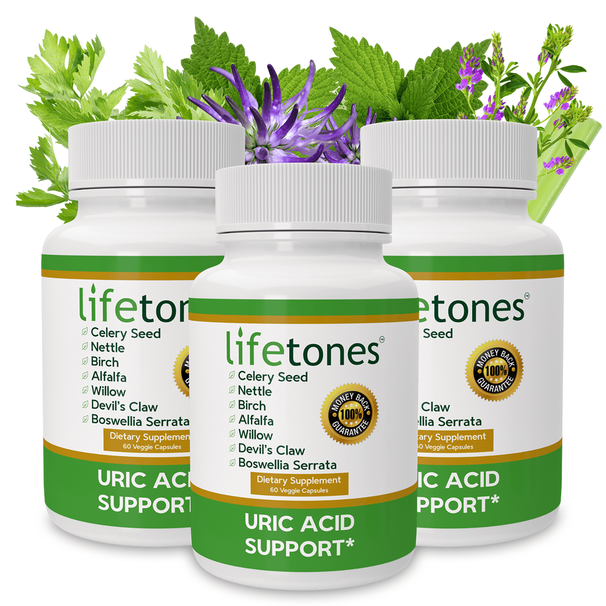 Lifetones Uric Acid Support | 60 Capsules