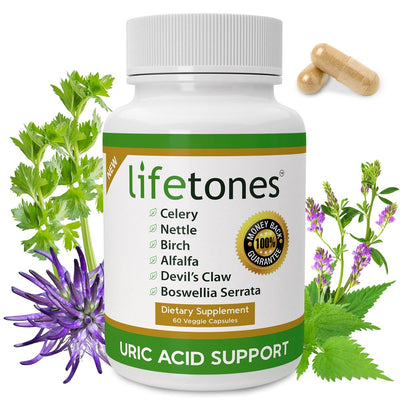 Buy 6 Uric Acid Support Capsules, Get A Free Tincture & Travel Straw